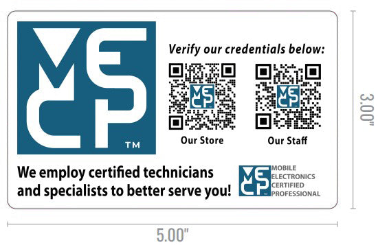 Etiqueta de verificación de ubicación del MECP