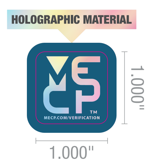 MECP Holographic Verification Sticker